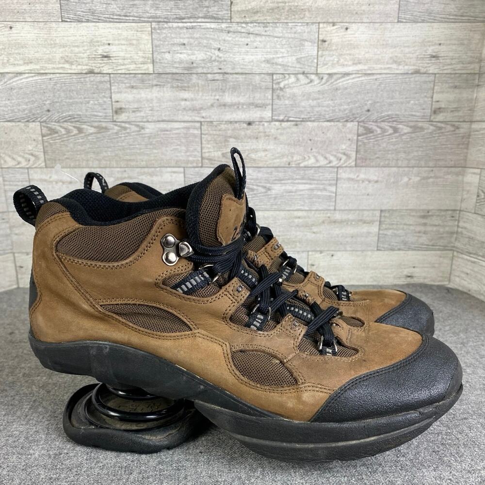 Z Coil Desert Hiker Boots Men’s 9 Brown Coil Spring Leather Comfort